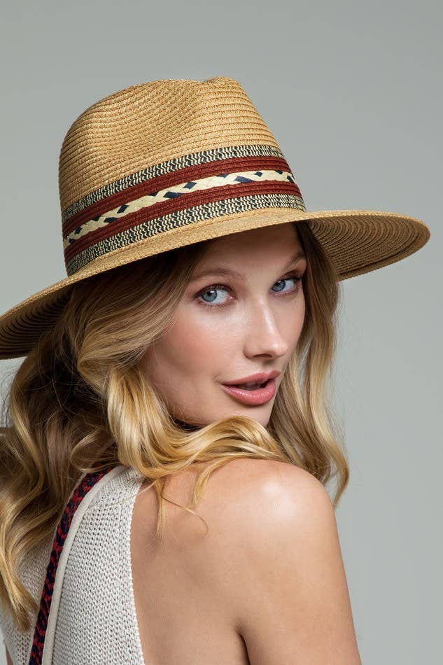 Urbanista Outlet - Braided Trim Panama Hat