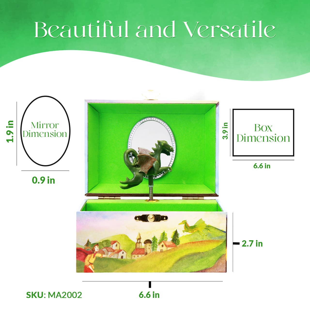 Playful Dragon Music Box