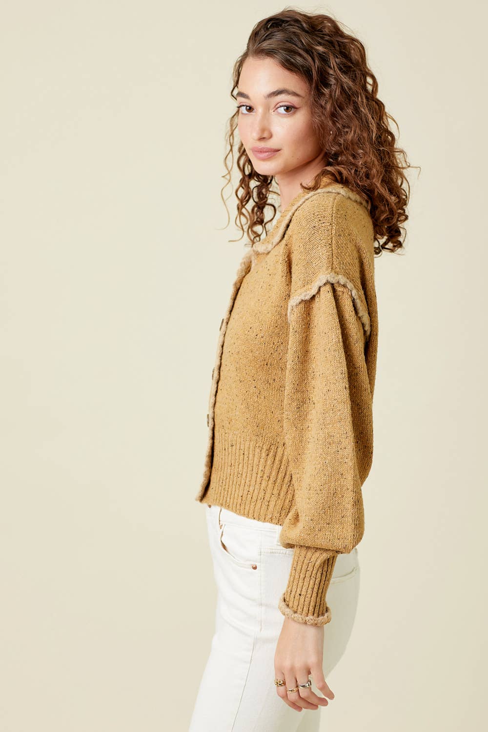 Mystree - 60195 Puff Sleeve Cardigan