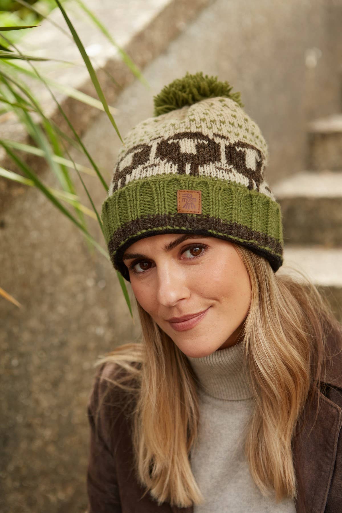Pachamama Ltd - Herdwick Sheep Roll Back Bobble Beanie