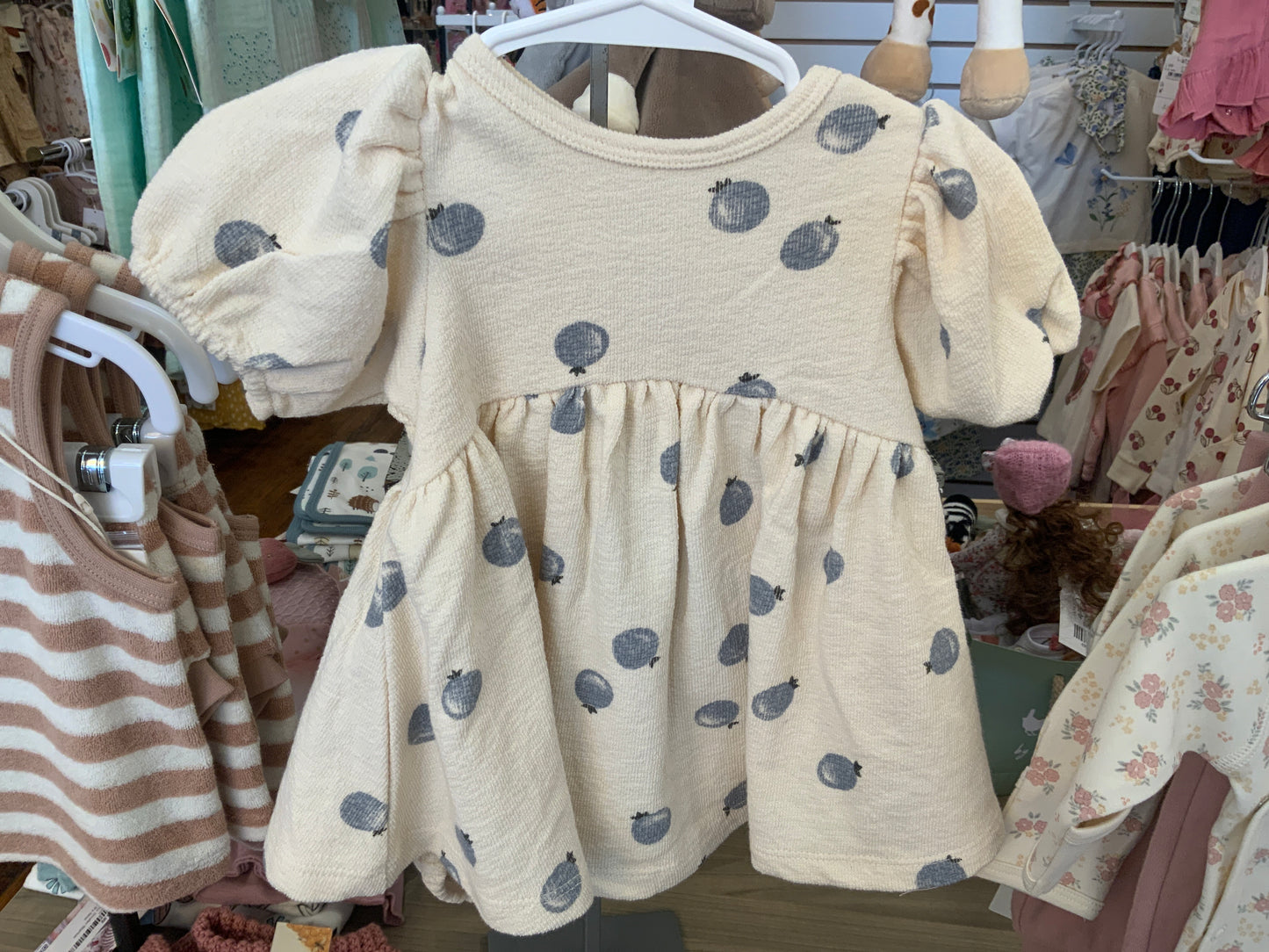 Blueberry Terry Dress