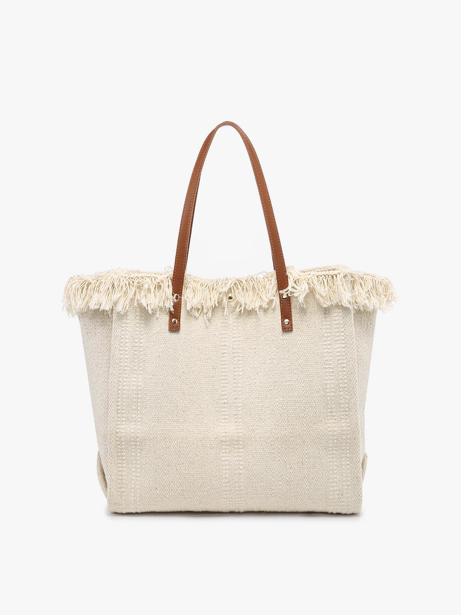 Jen & Co. - *SALE* M2091 Madison Handwoven Fringe Tote