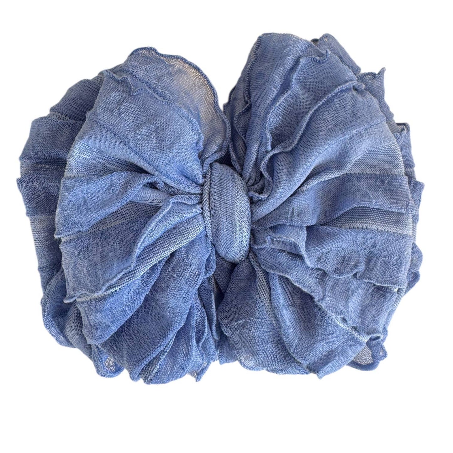 Rockin Royalty - Denim Ruffled Headband