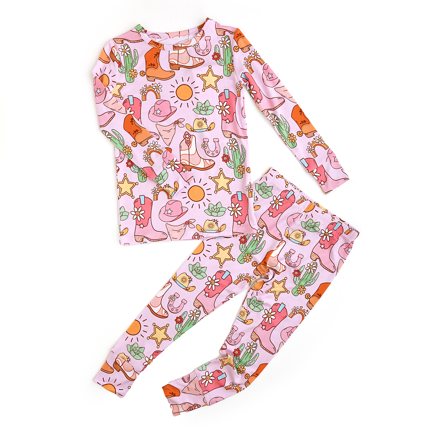 Gigi and Max - Lainey TWO PIECE - NO BUTTON Bamboo Western Toddler Outfit