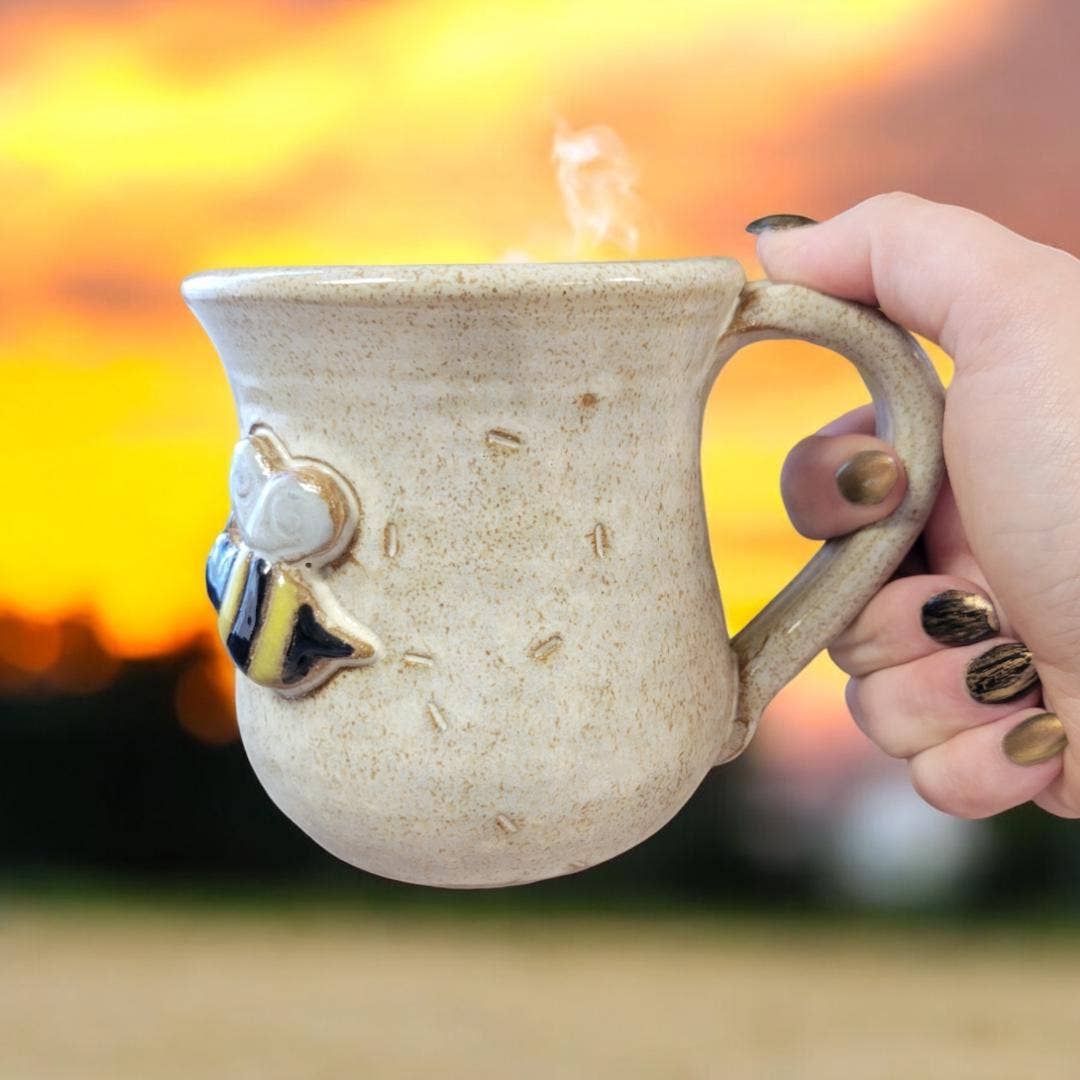 MudWorks Pottery - Bee Mug.