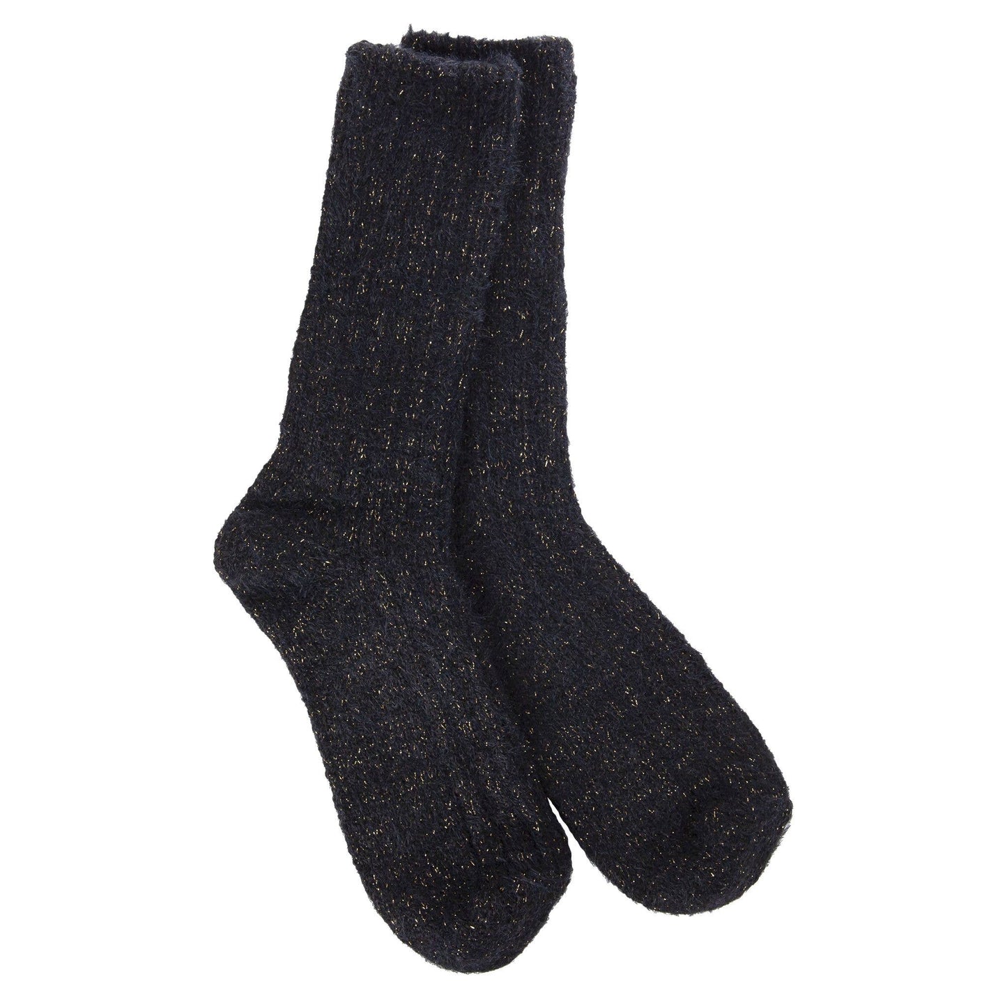 World's Softest® Socks - Weekend Ragg Feather Crew Black