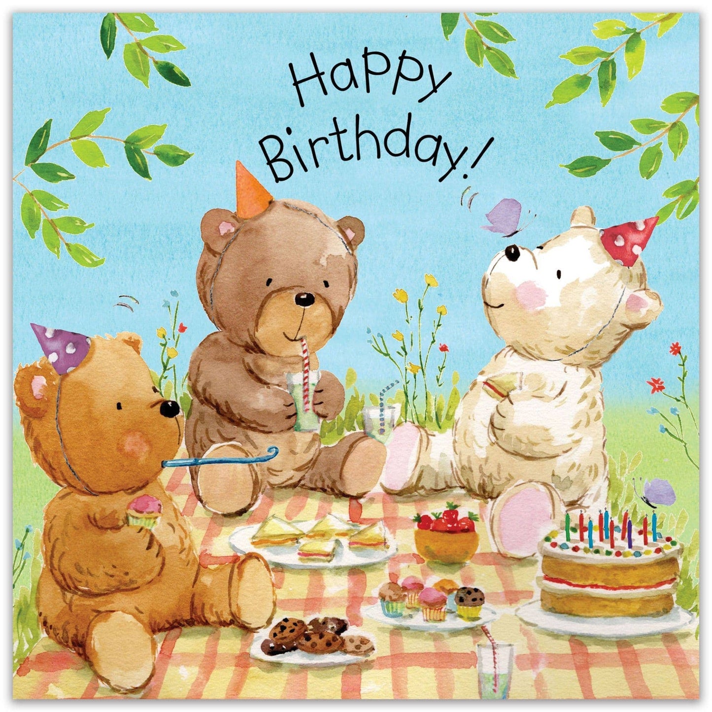 Twizler Ltd - Teddy Bears Picnic - Childrens Birthday Card