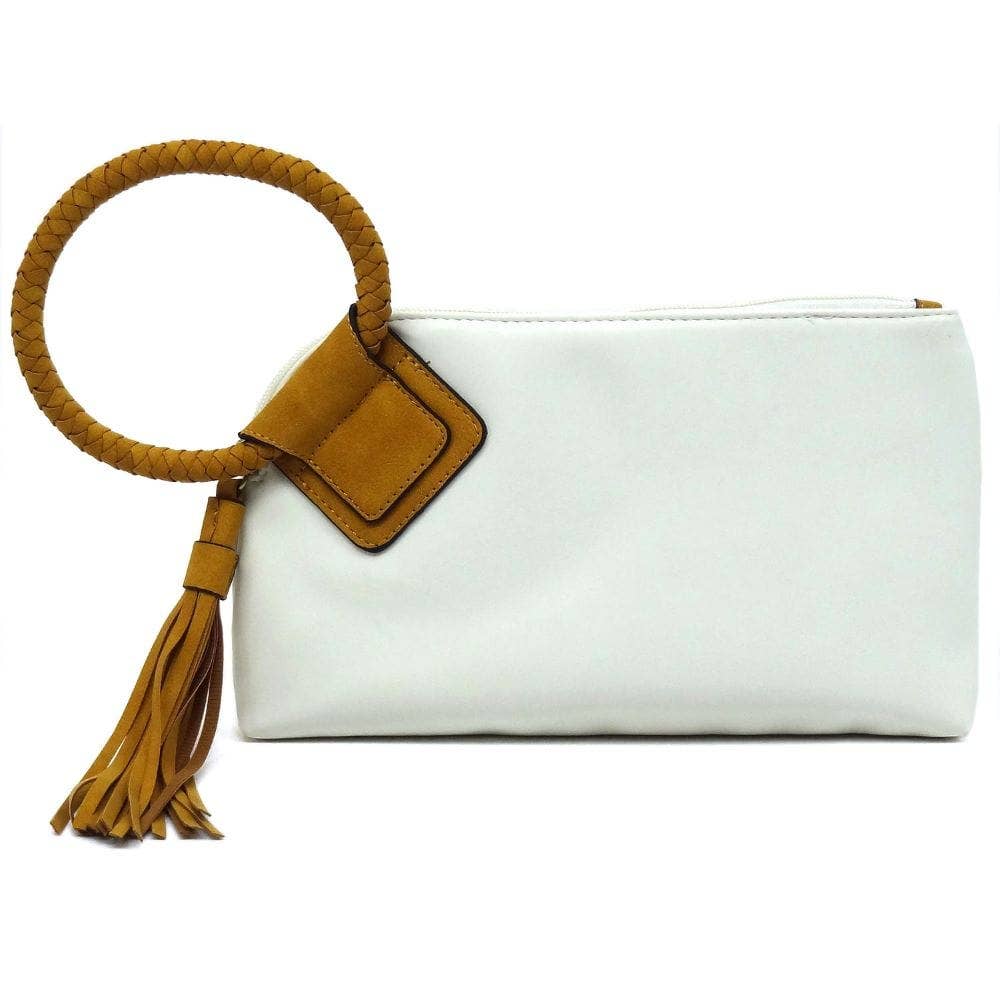MiMi Wholesale - BP204 Fashion Cuff Handle Tassel Wristlet Clutch