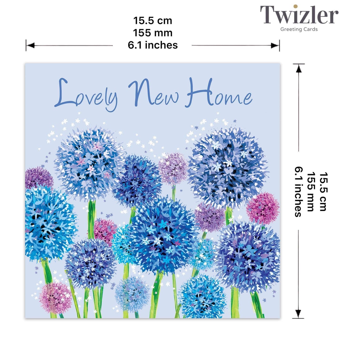 Twizler Ltd - New Home Card - Allium