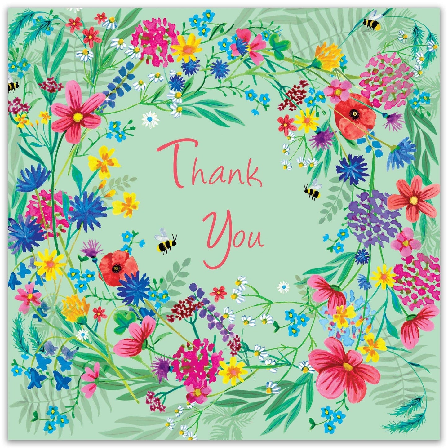 Twizler Ltd - Thank You Card - Wildflowers