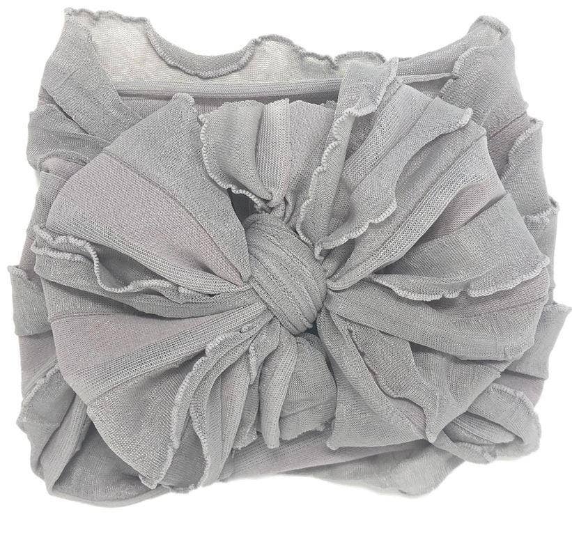 Rockin Royalty - Sterling Ruffled Headband