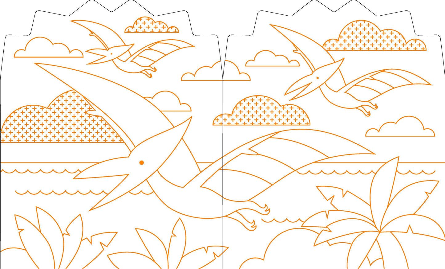 Chronicle Books - Coloring Book With Stickers: Dinosaurs