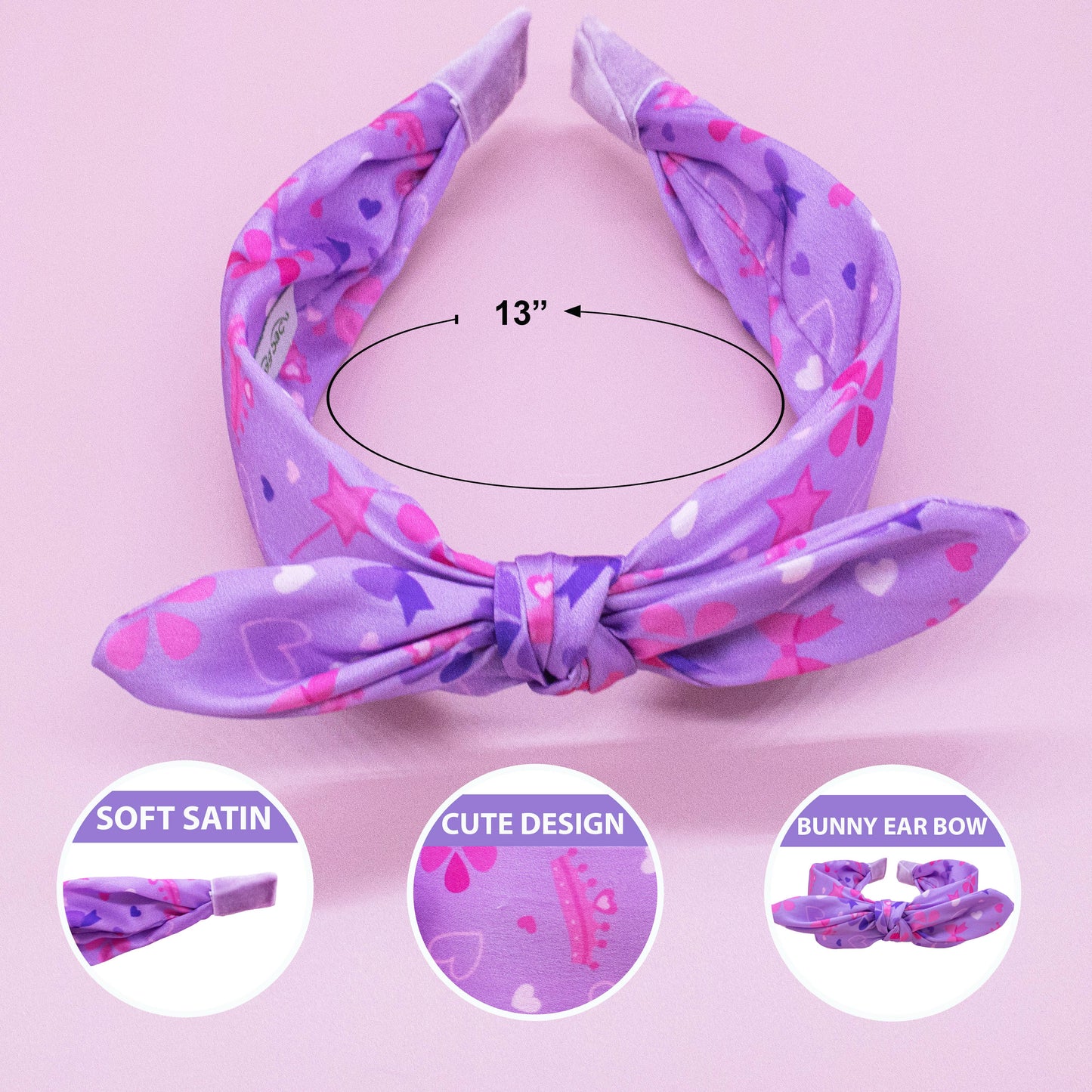 Frog Sac - Silky Knotted Rabbit Ear Bow Headband