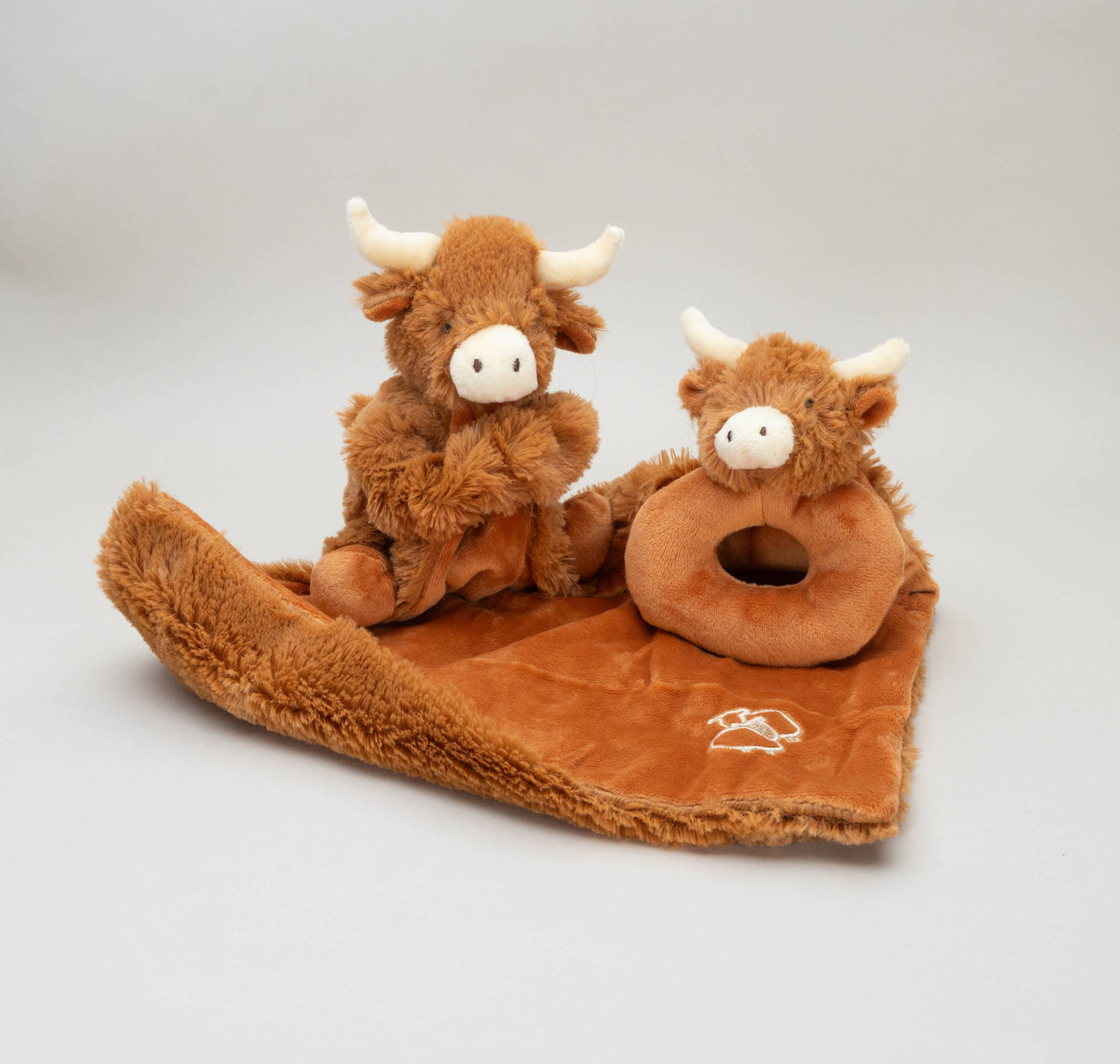 Jomanda Soft Toys & Accessories - Horny Highland Cow Baby Soft Toy Soother Comforter 29cm
