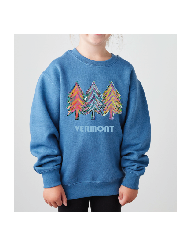 MT Brand Apparel - Triple Trees - Custom - Youth Crew Neck Sweatshirt