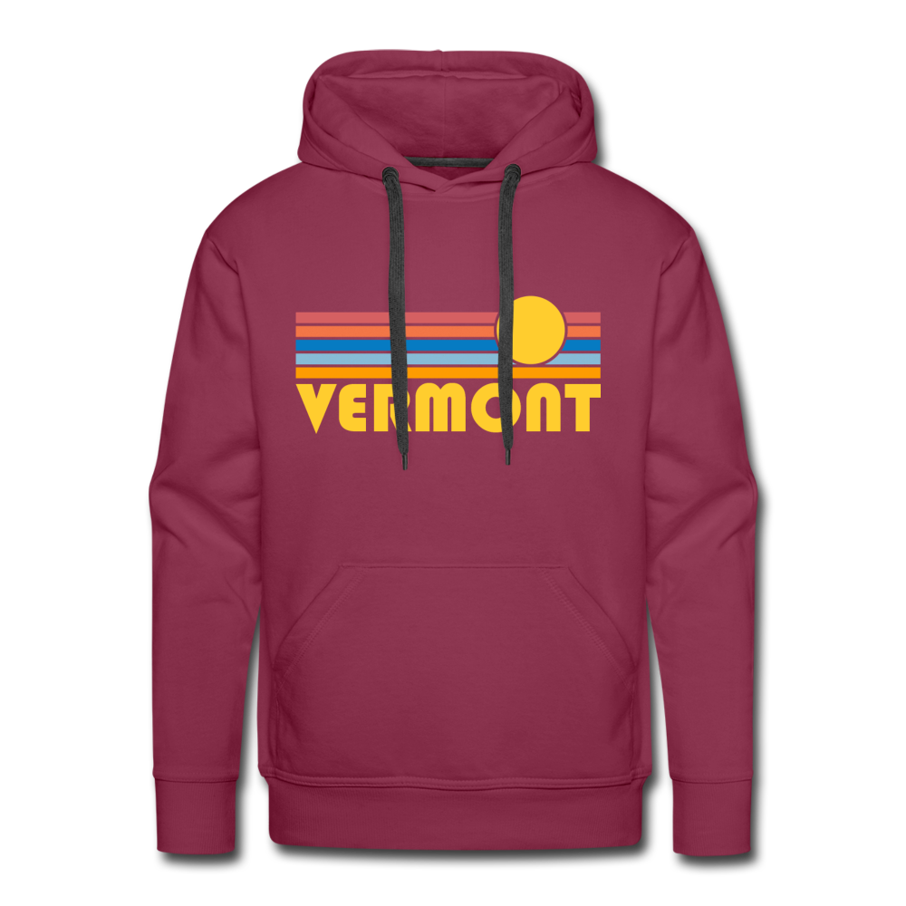 Hey Mountains - Premium Vermont Hoodie - Retro Sun