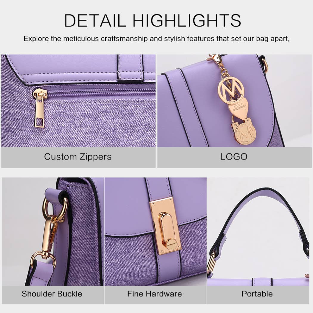 MKF Collection - Maren Vegan Leather Women’s Shoulder Bag by Mia K