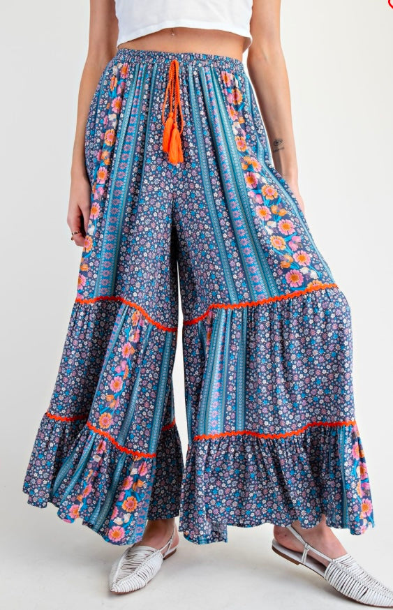 Printed Rayon Pants