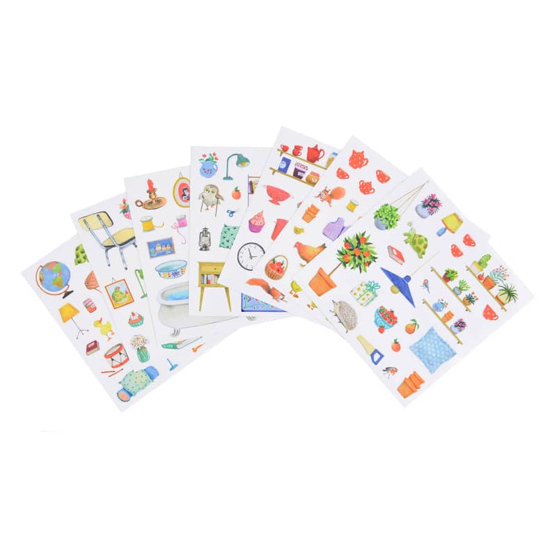 Speedy Monkey - Box of 6 Coloring Books & asstd Stickers The Big Family