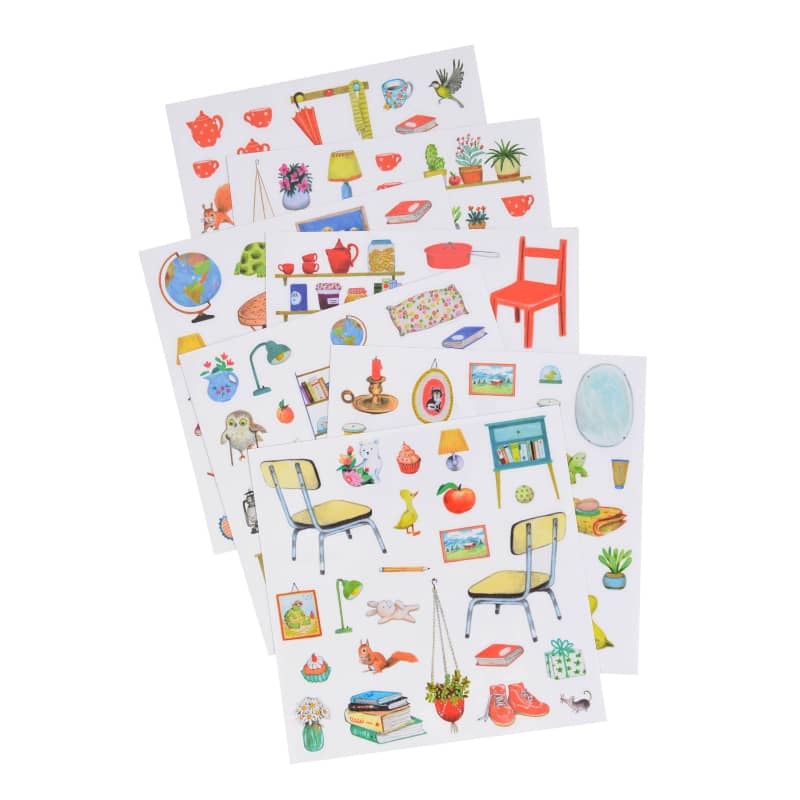 Speedy Monkey - Box of 6 Coloring Books & asstd Stickers The Big Family