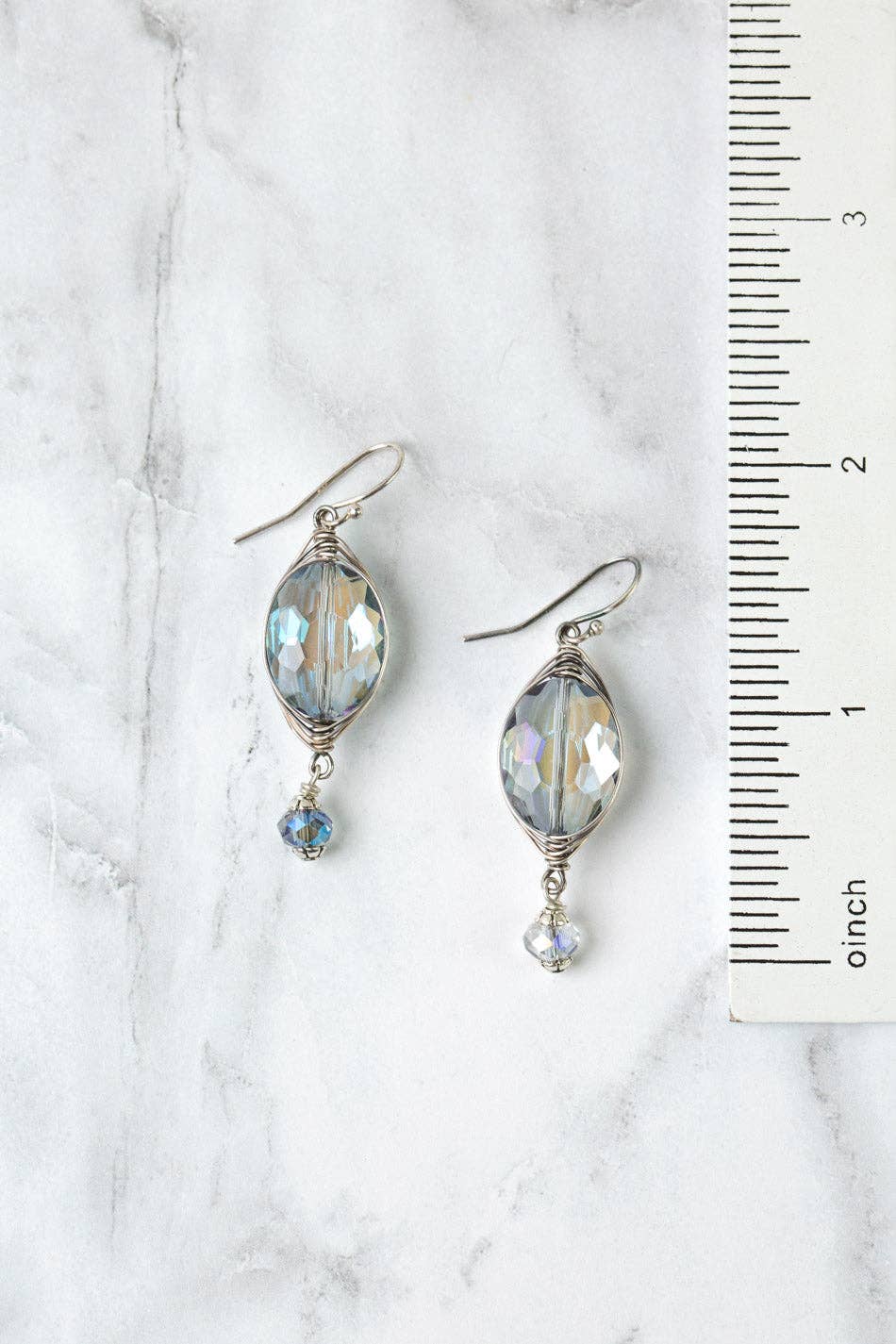 Anne Vaughan Designs Jewelry - Reflections Crystal Herringbone Earrings