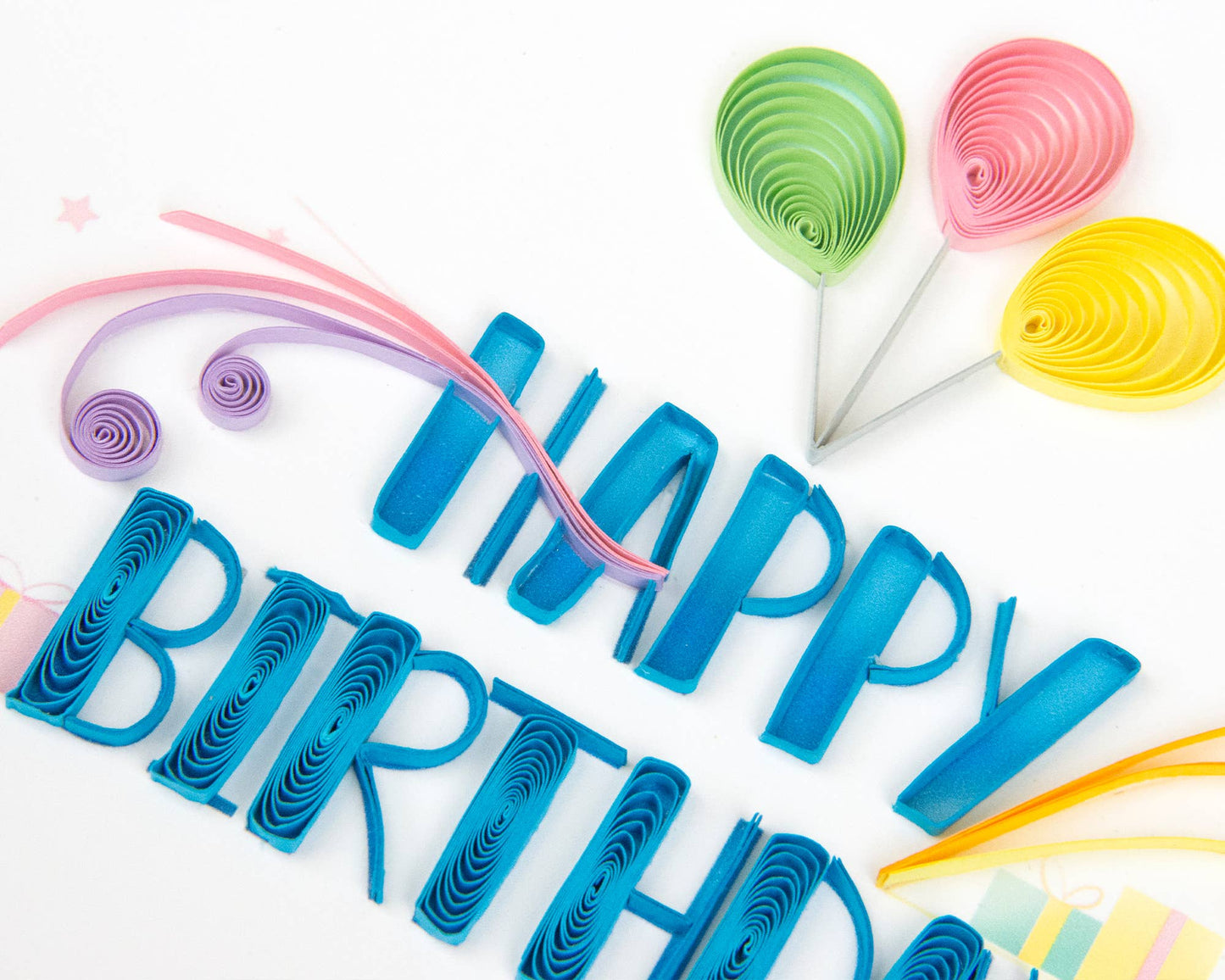 Quilling Card - Quilled Nouveau Birthday Card | Artistic Birthday Card