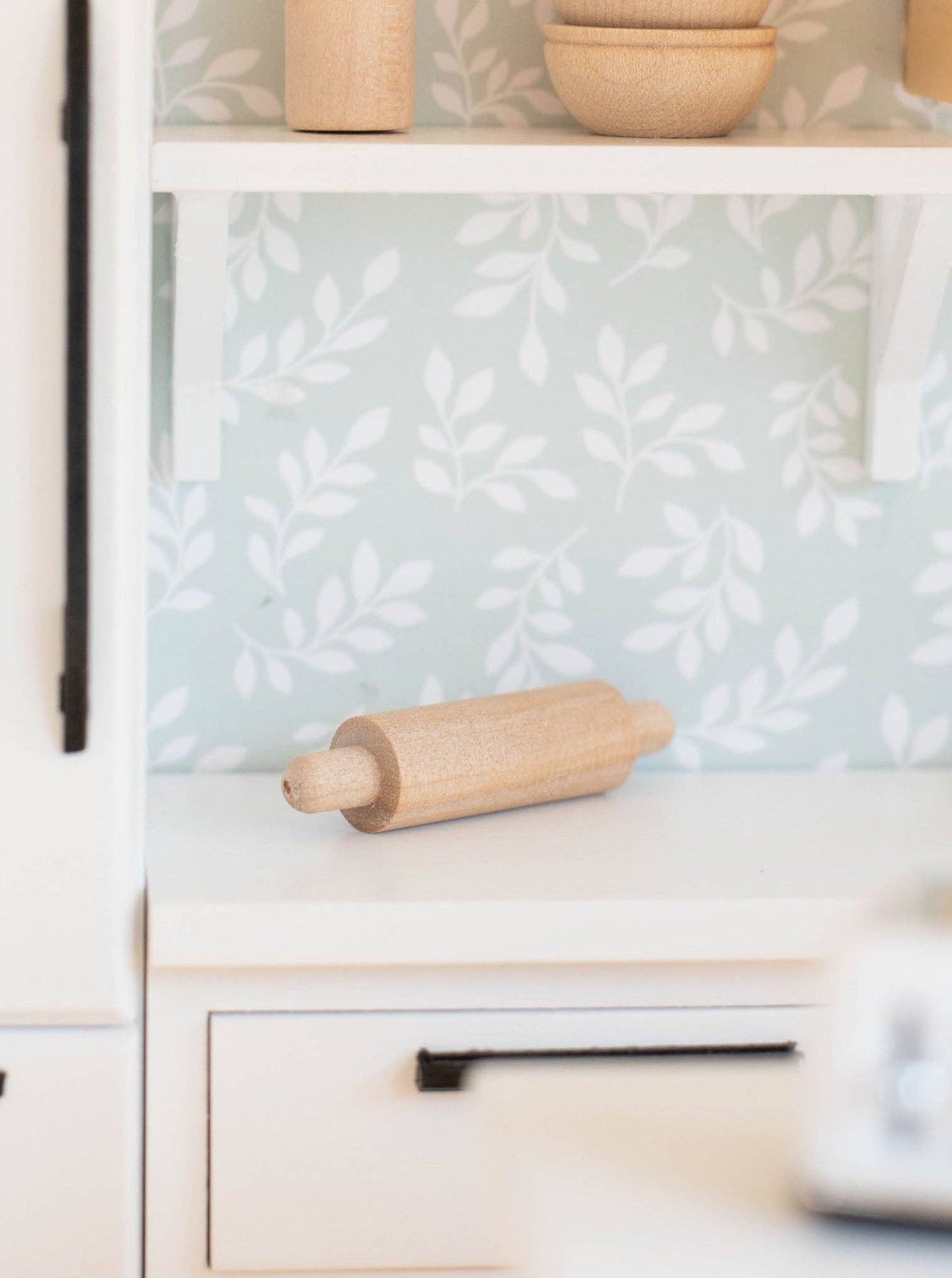 Macy Mae Dollhouse Designs - Dollhouse Kitchen Rolling Pin | Natural Wood