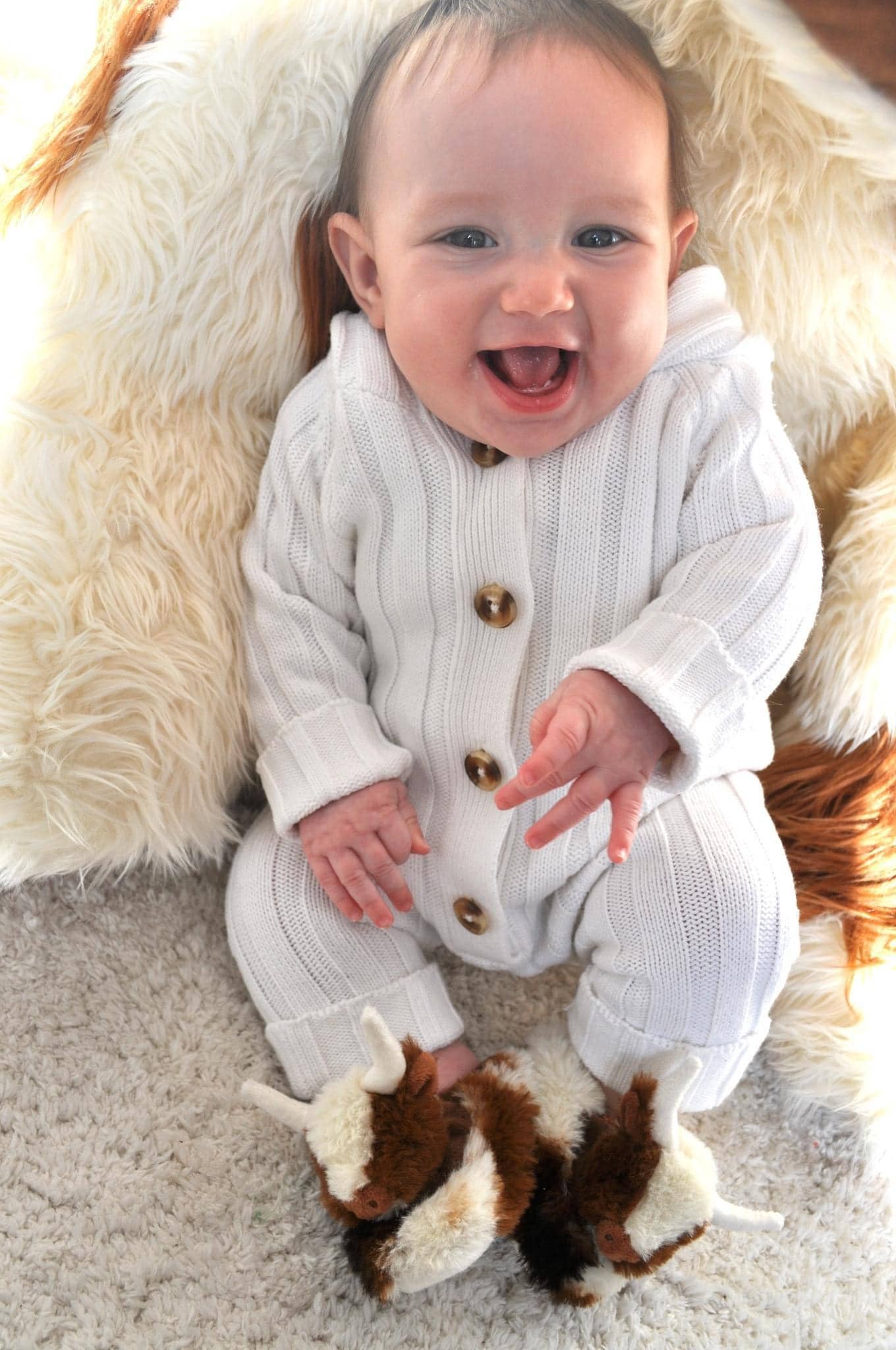 Jomanda Soft Toys & Accessories - Texas Longhorn Highland Cow Plush Baby Slippers House Shoes