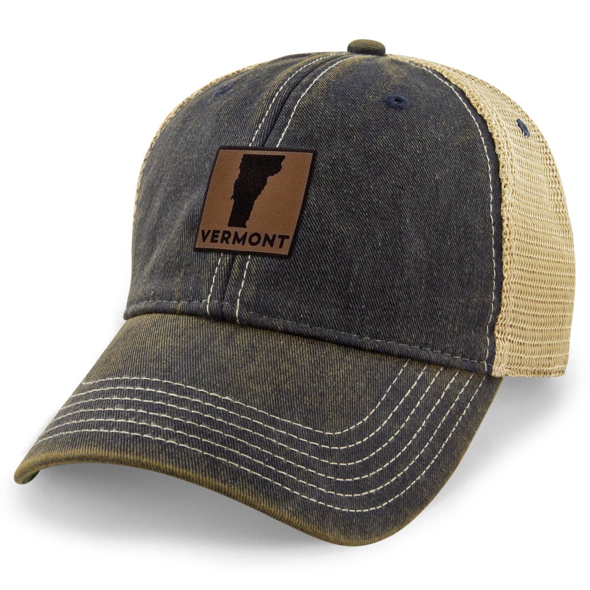 Chowdaheadz - Vermont Leather Patch Dirty Water Trucker