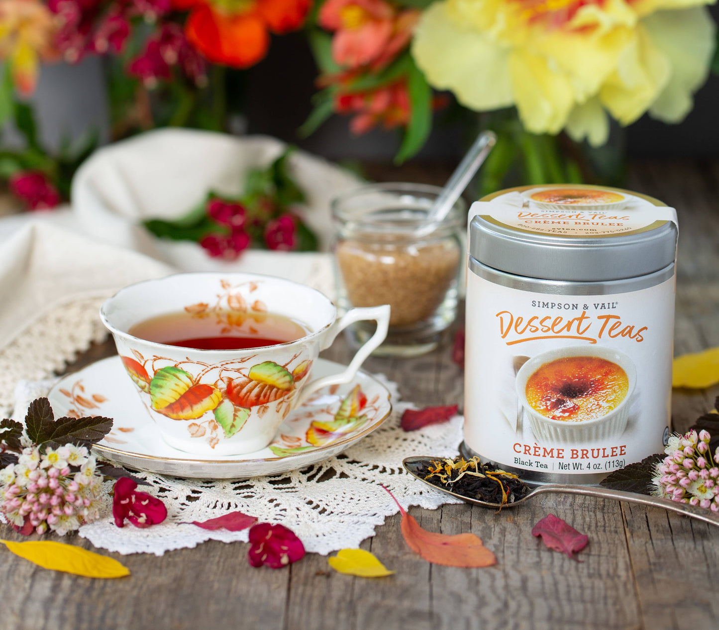Simpson & Vail - Crème Brulee Black Dessert Tea - 4 Ounce Tin