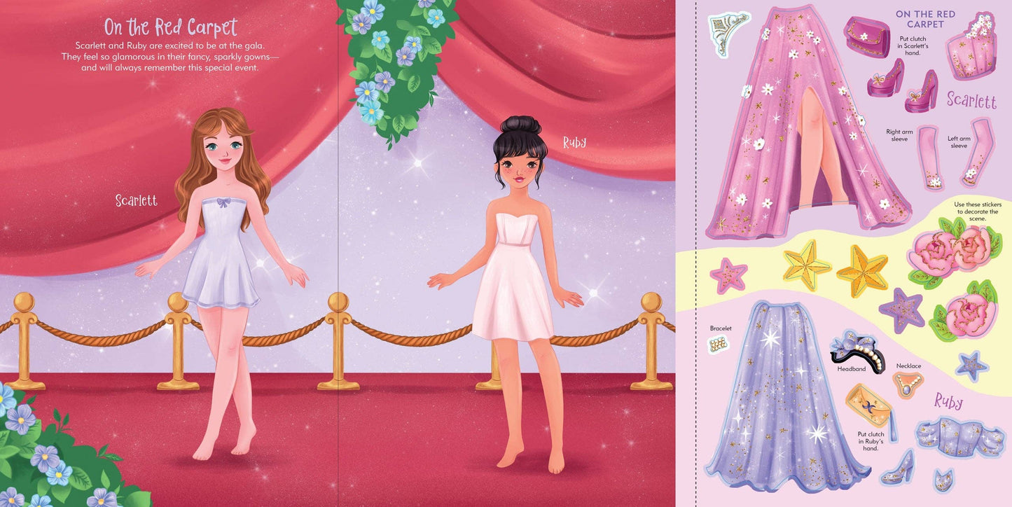 Peter Pauper Press - Fashion Sticker Doll Dress-Up Book