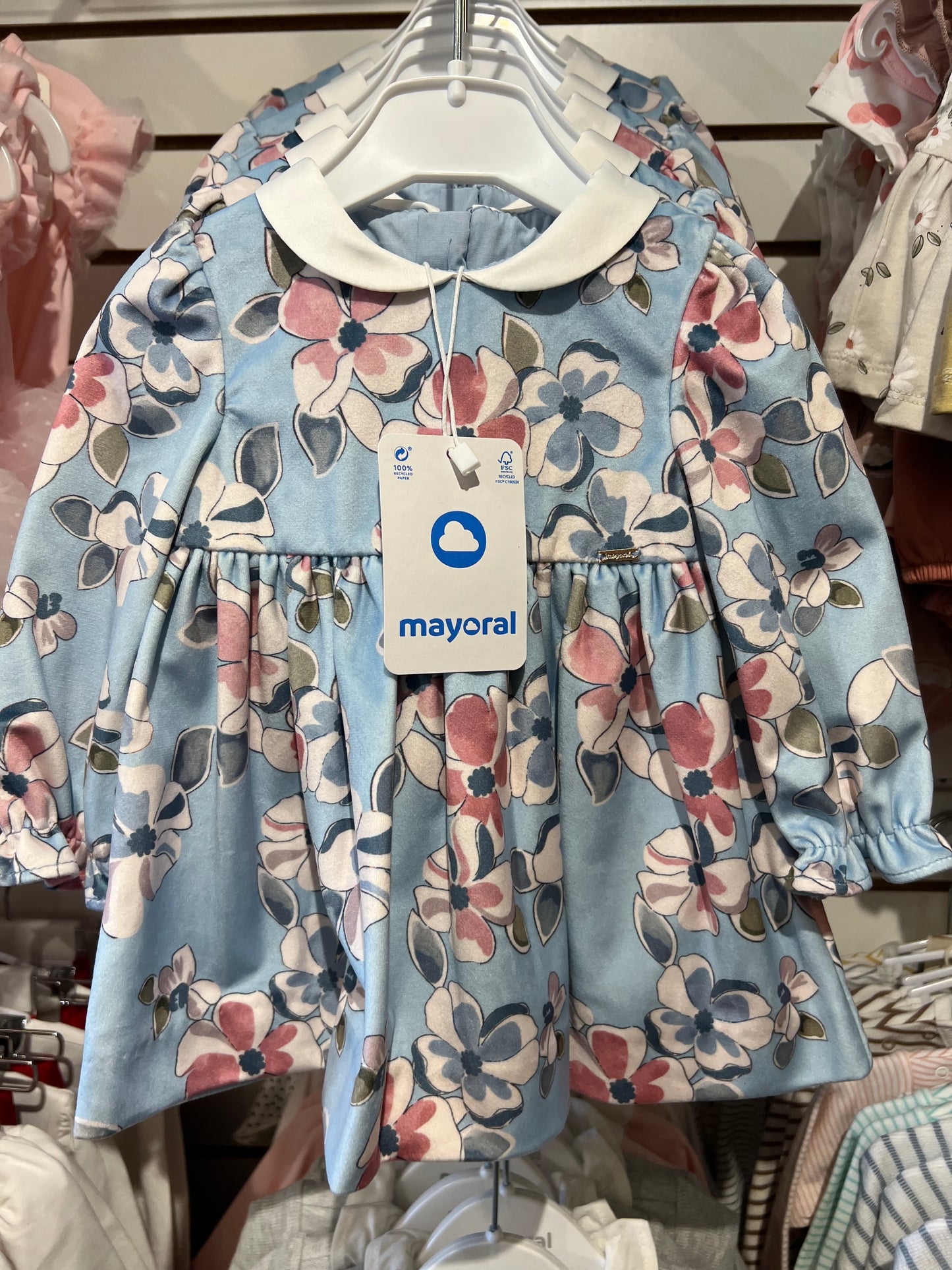 Velvet Floral Dress