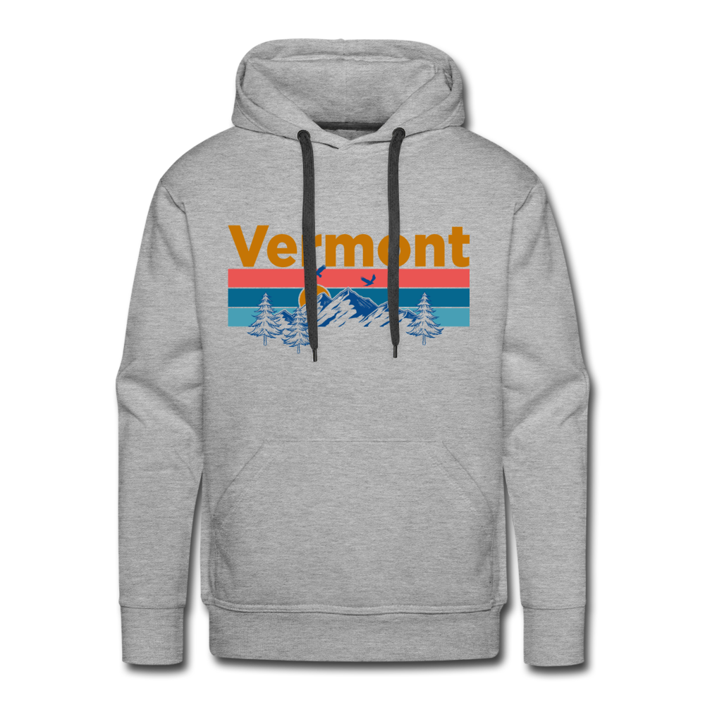 Hey Mountains - Premium Vermont Hoodie - Vermont Sweatshirt