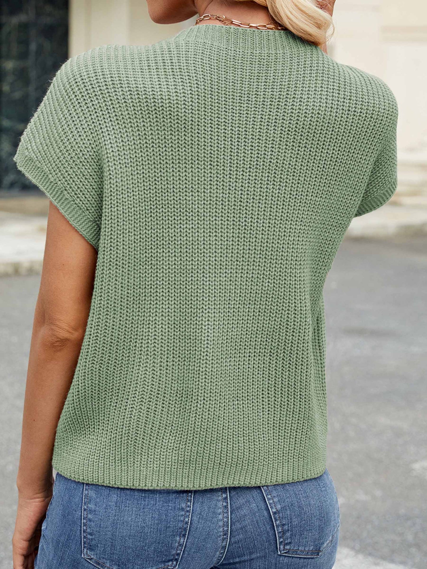 Wholesalesir - Casual Short Vest Knitted Top
