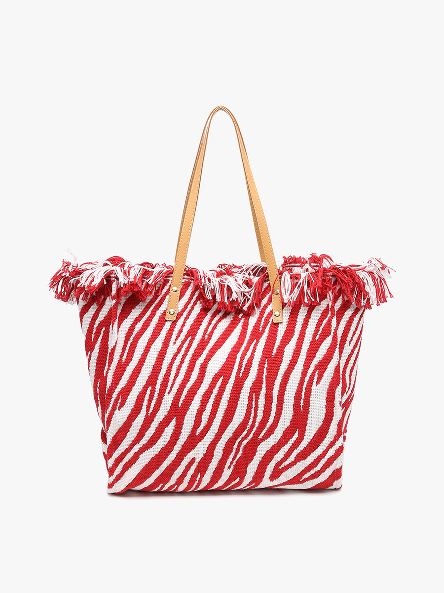 Jen & Co. - *SALE* M2091 Madison Handwoven Fringe Tote