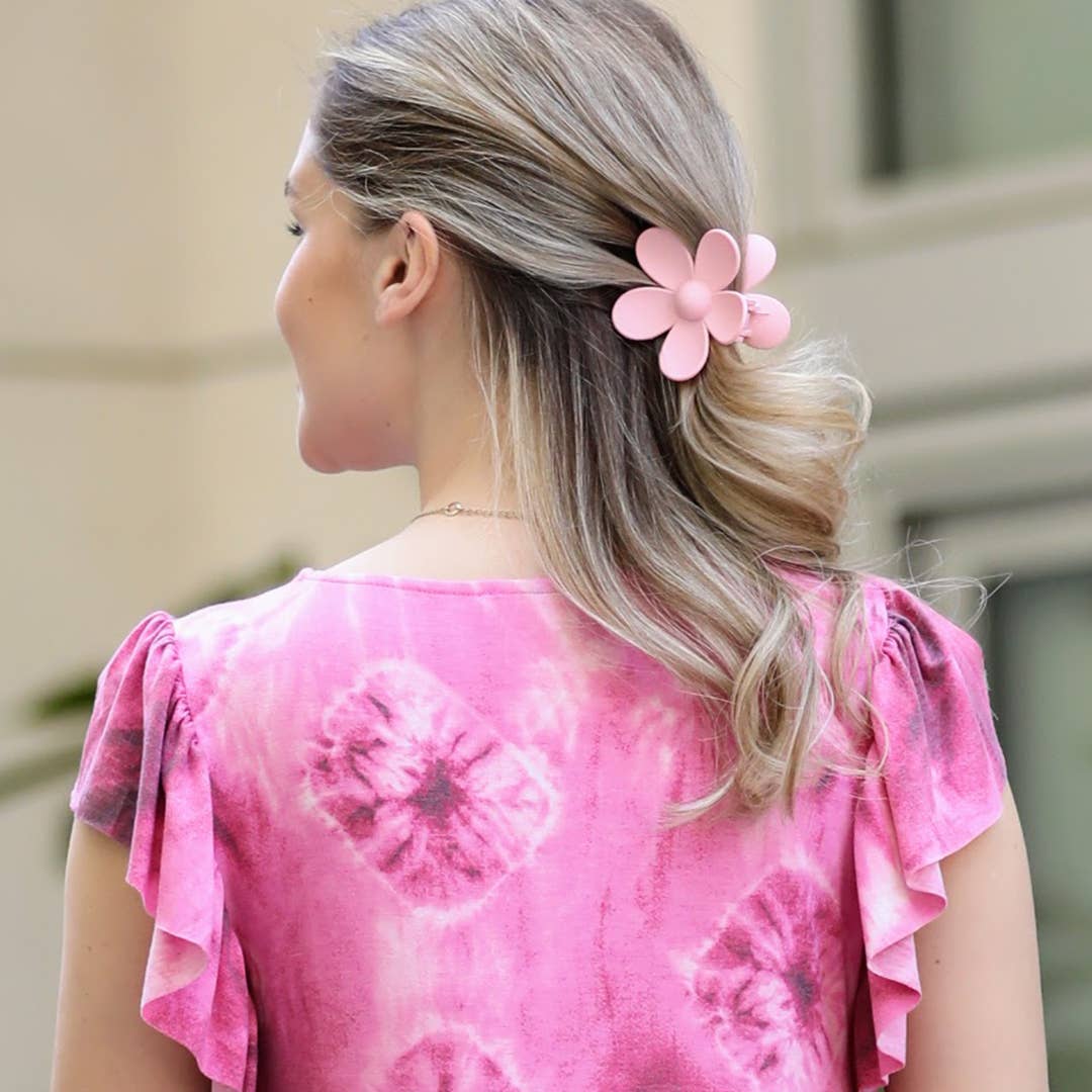 SI-25024 FLOWER HAIR CLAW CLIP