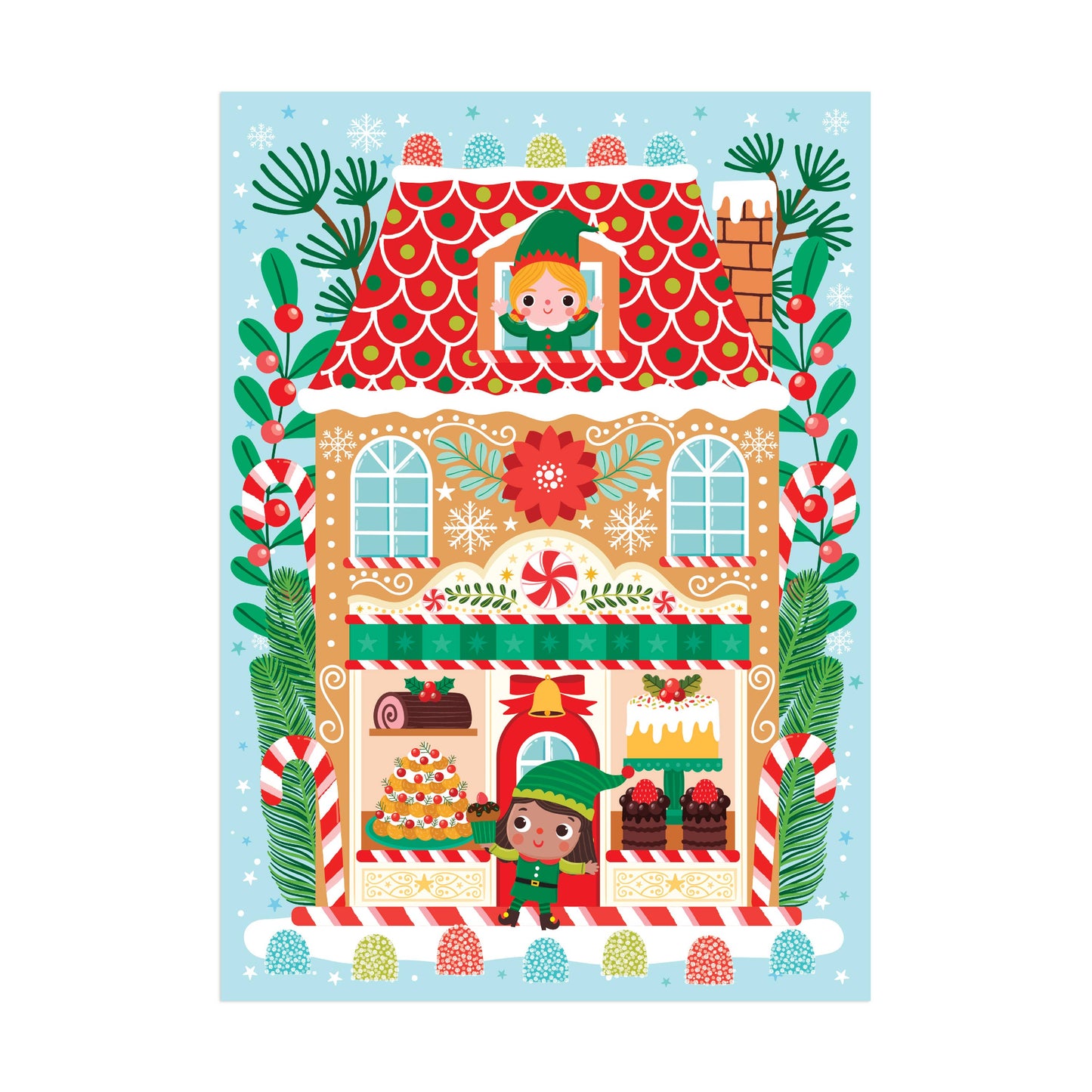 Chronicle Books - Santa's Bakery 48 Piece Mini Puzzle Ornament