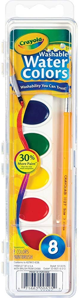 Really Big Coloring Books | ColoringBook.com - 8 Color Crayola Washable Watercolor Pans Set