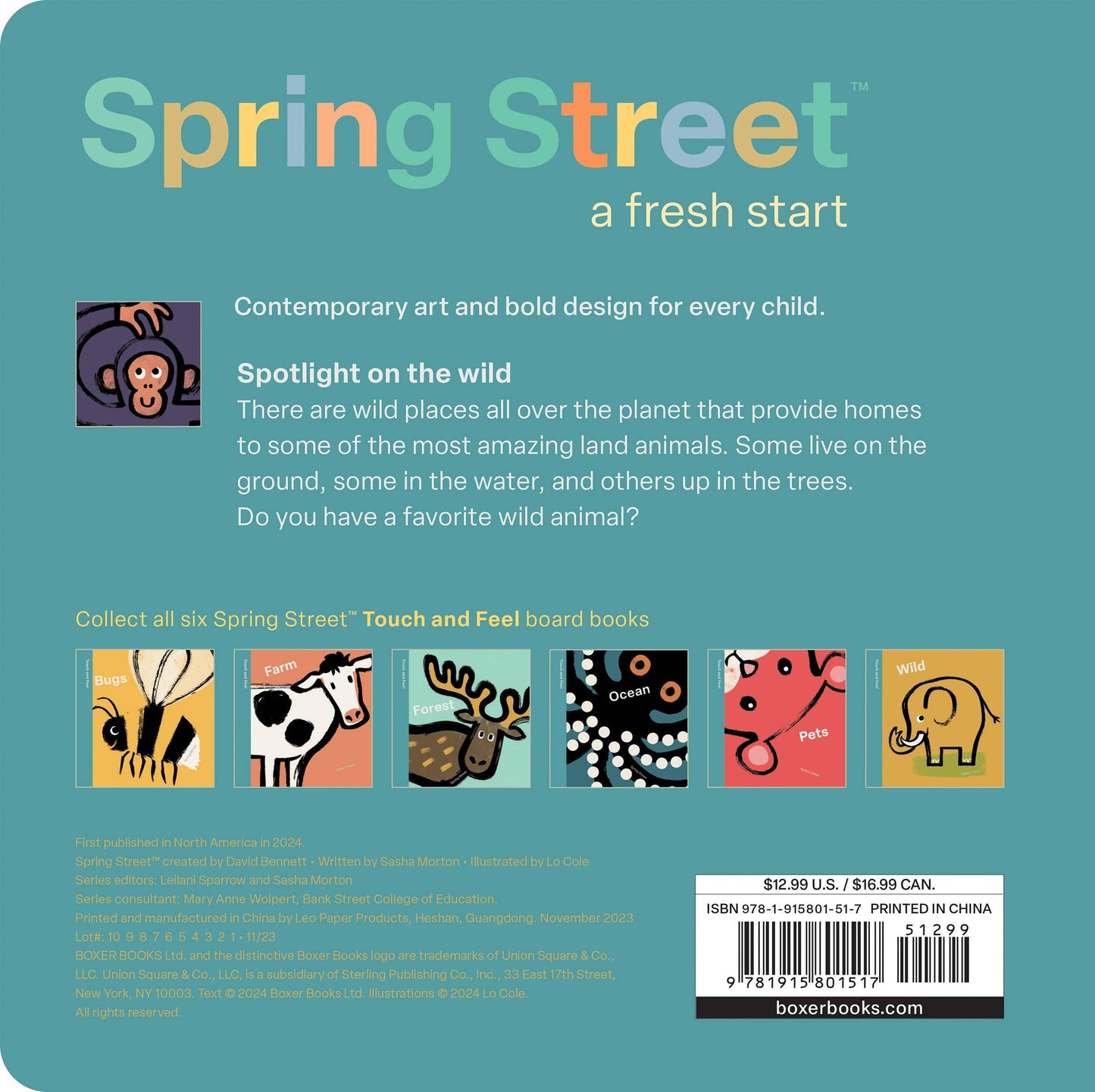 Hachette Book Group - Spring Street Touch and Feel: Wild by Boxer Books
