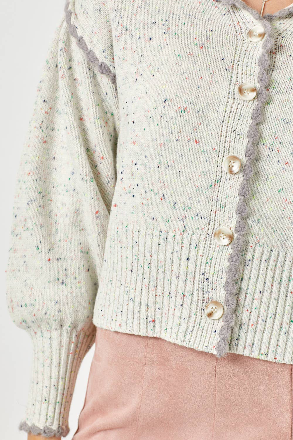 Mystree - 60195 Puff Sleeve Cardigan