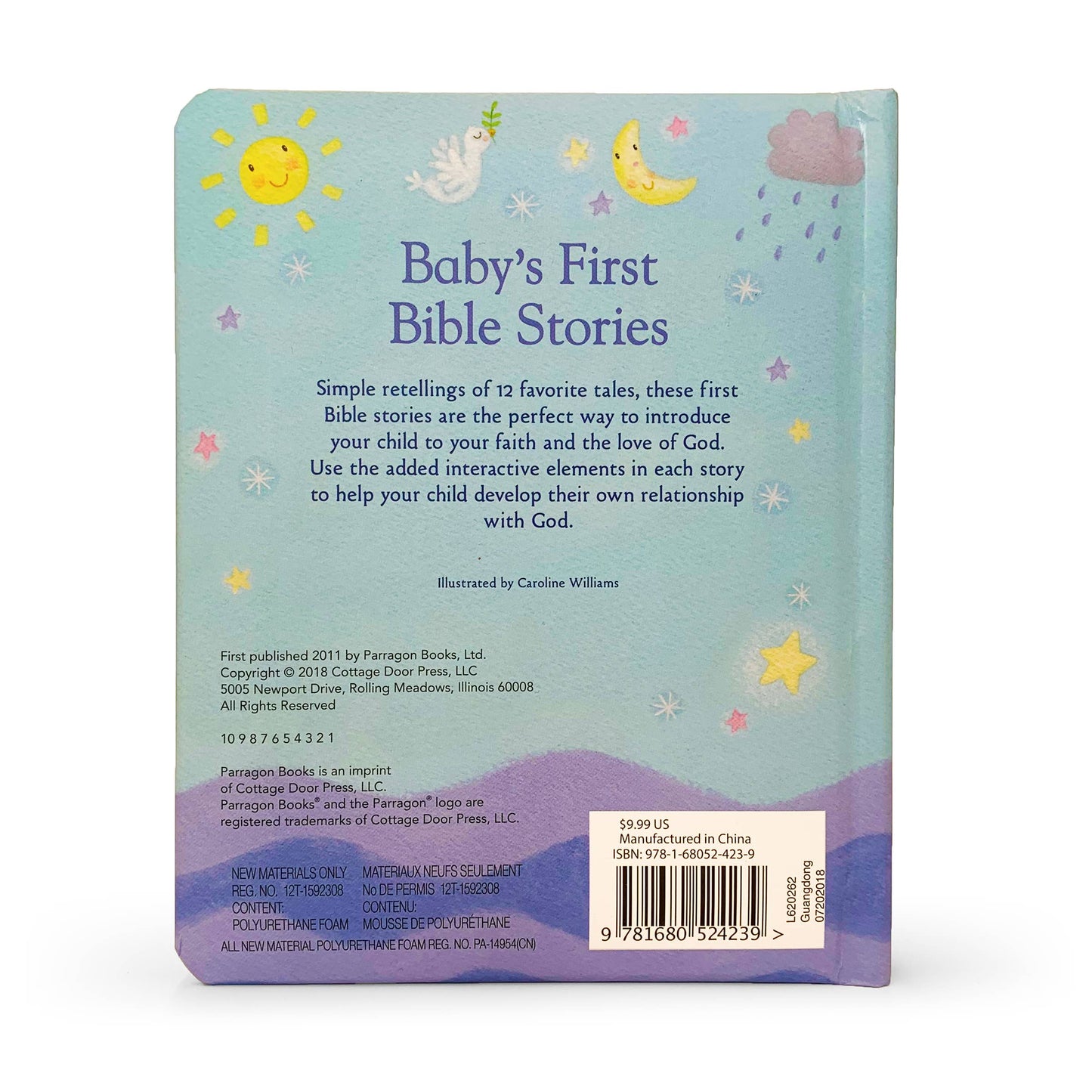 Cottage Door Press - Baby's First Bible Stories Keepsake Board Book