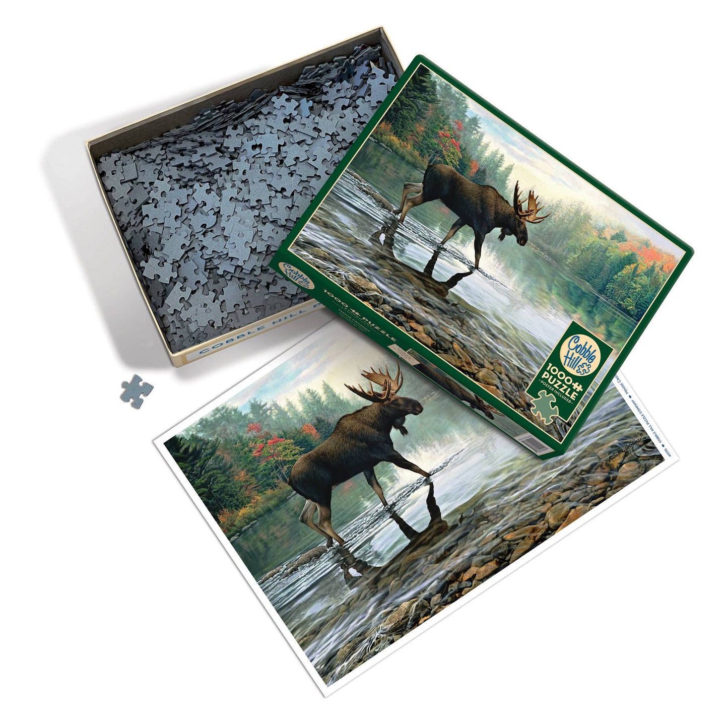 Outset Games and Cobble Hill Puzzles - Moose Crossing 1000-Piece Puzzle