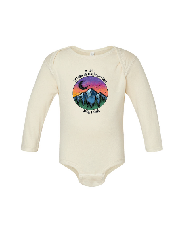 MT Brand Apparel - If Lost Return To - Custom - Baby Long Sleeve One Piece
