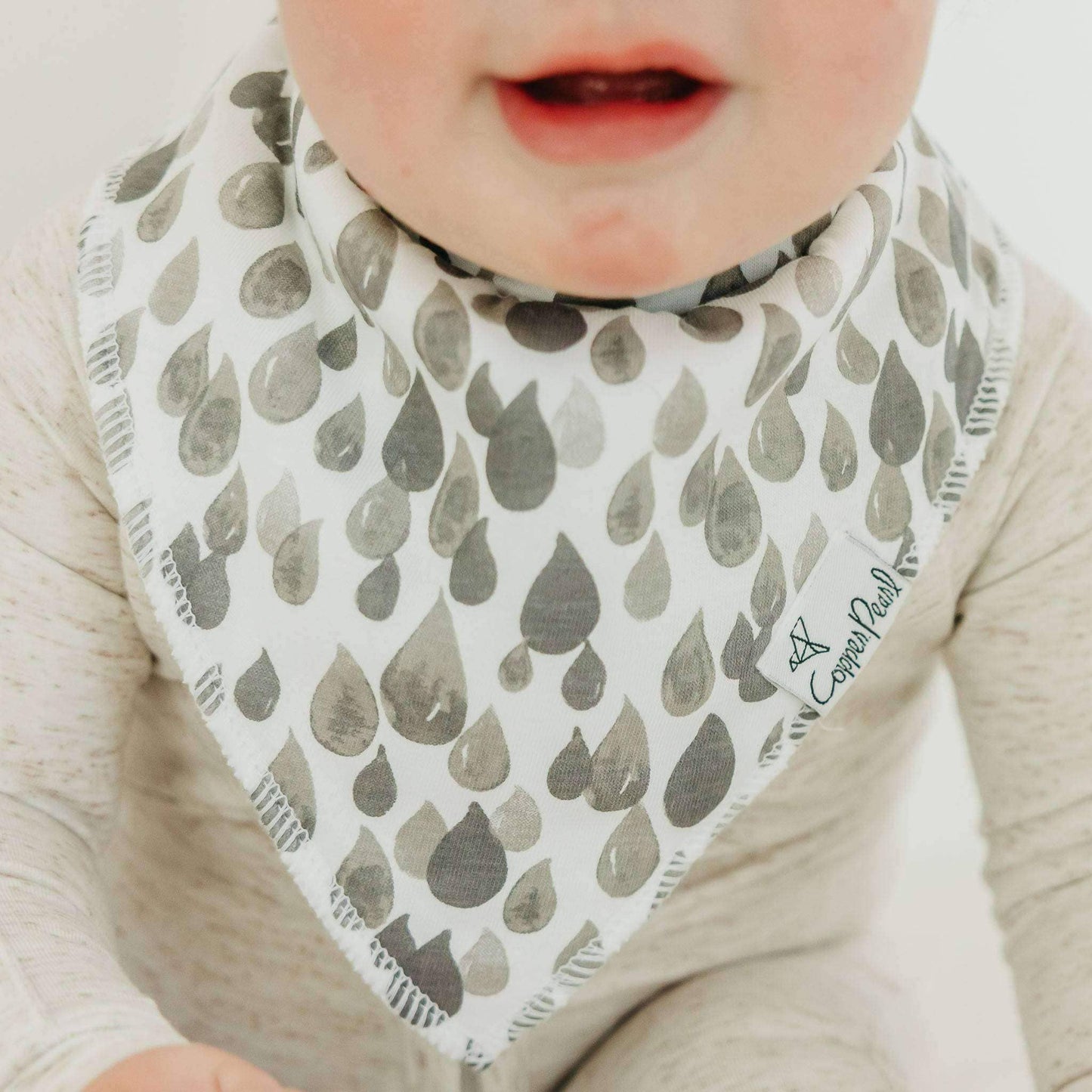 Copper Pearl - 4 Pack Baby Bandana Bibs - Noah