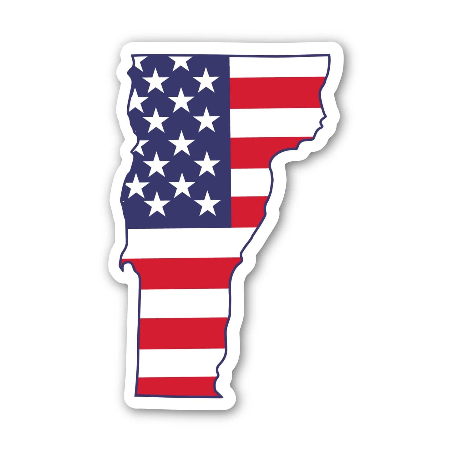 Big Moods - Vermont USA Flag Pattern Sticker