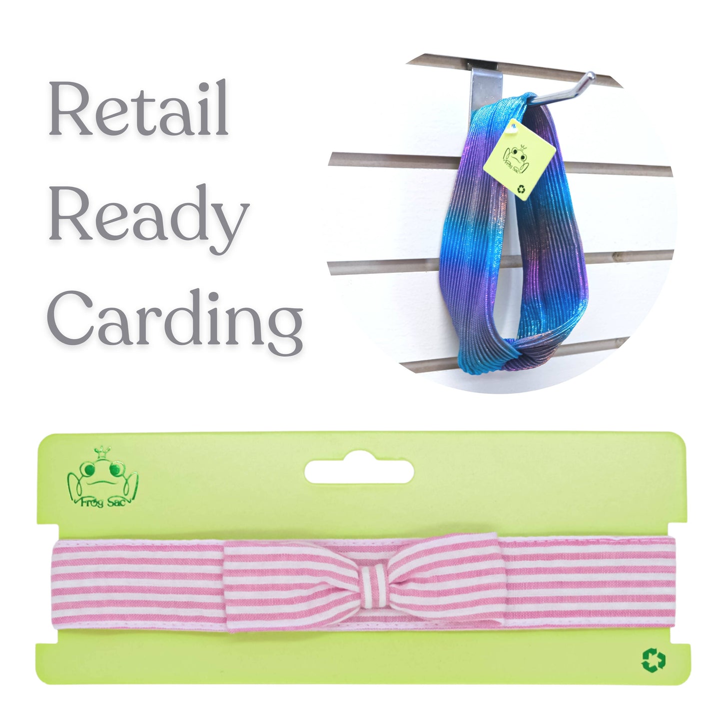 Frog Sac - Thin Eyelet Lace Bow Headbands - 4 Pack