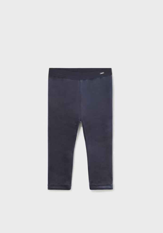 Navy Velvet Legging