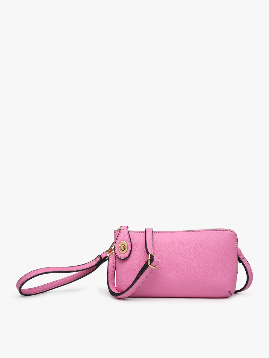 Jen & Co. - M1818 Kendall Crossbody/Wristlet w/ Twist Lock Closure