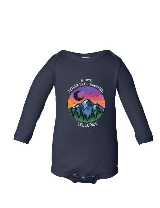 MT Brand Apparel - If Lost Return To - Custom - Baby Long Sleeve One Piece