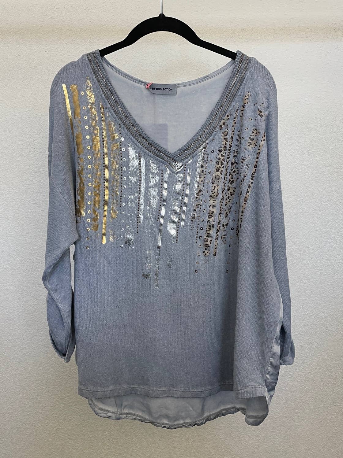Look Mode Usa - Women sweater with rhinestone